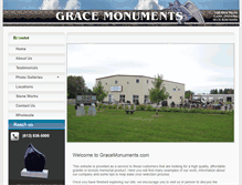 Tablet Screenshot of gracemonuments.com